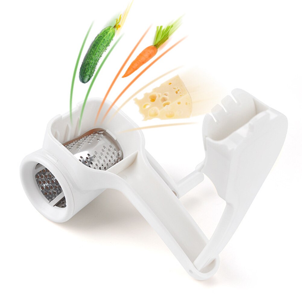 1pc Cheese Graters Hand-Cranked Cheese Grater Rotary Ginger Chocolate Cutter with Stainless Steel Drum