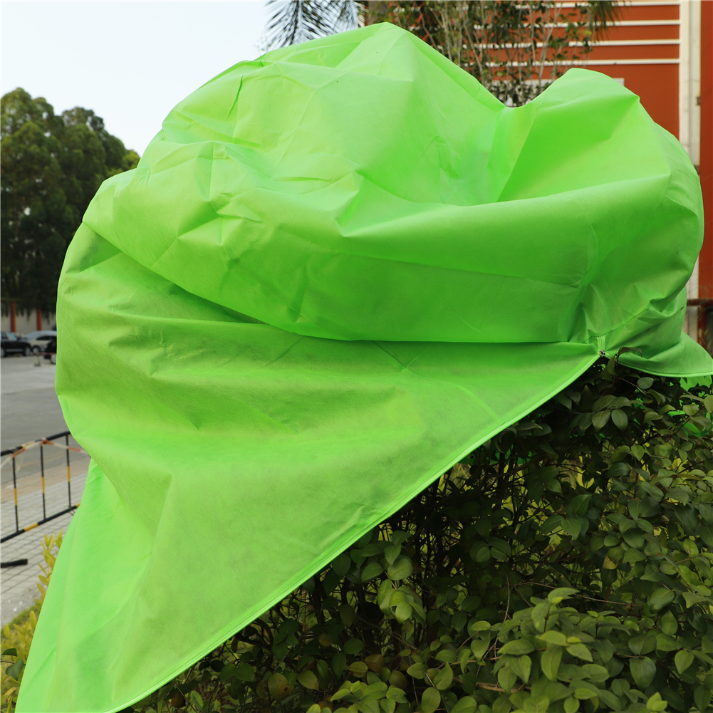 Plant Cover Frost Fruit Protection Plant Greenhouse Bag Warm Worth Frost Blanket Garden Shrub Jacket With Drawstring Zipper Tool