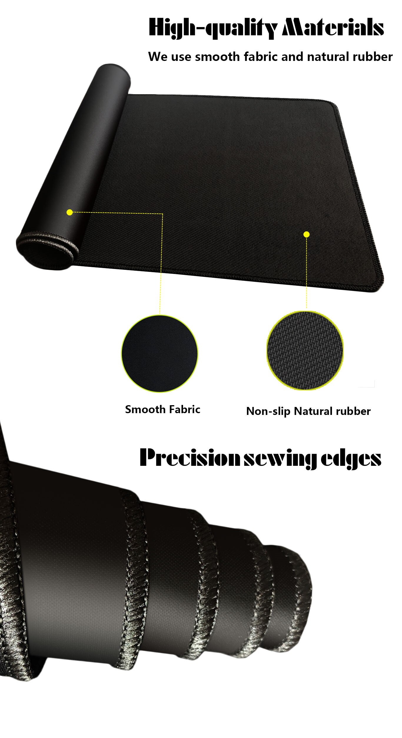 Extra Large Gaming Mouse Pad For Computer Gamer Laptop Notebook Medium Small Keyboard Non-Slip Carpet Mouse Mat Rubber Table Rug