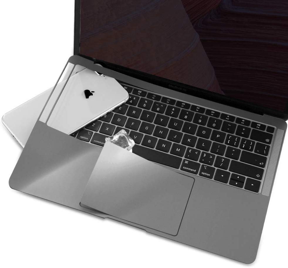Autocollant pour ordinateur portable complet peau de vinyle pour MacBook Pro 16 pouces A2141 libération, poignet paumes repos garde Palmrest Touchpad autocollant: Palmsguard Gray