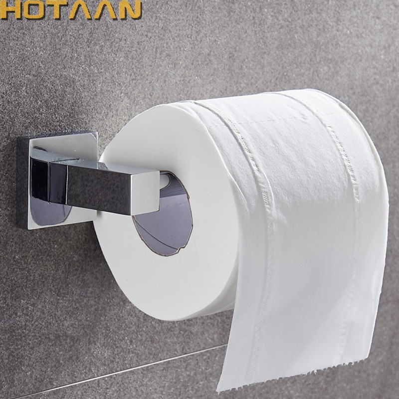 Badeværelse toilet toiletpapir rulleholder vægbeslag poleret krom rustfrit stål yt -11392- s