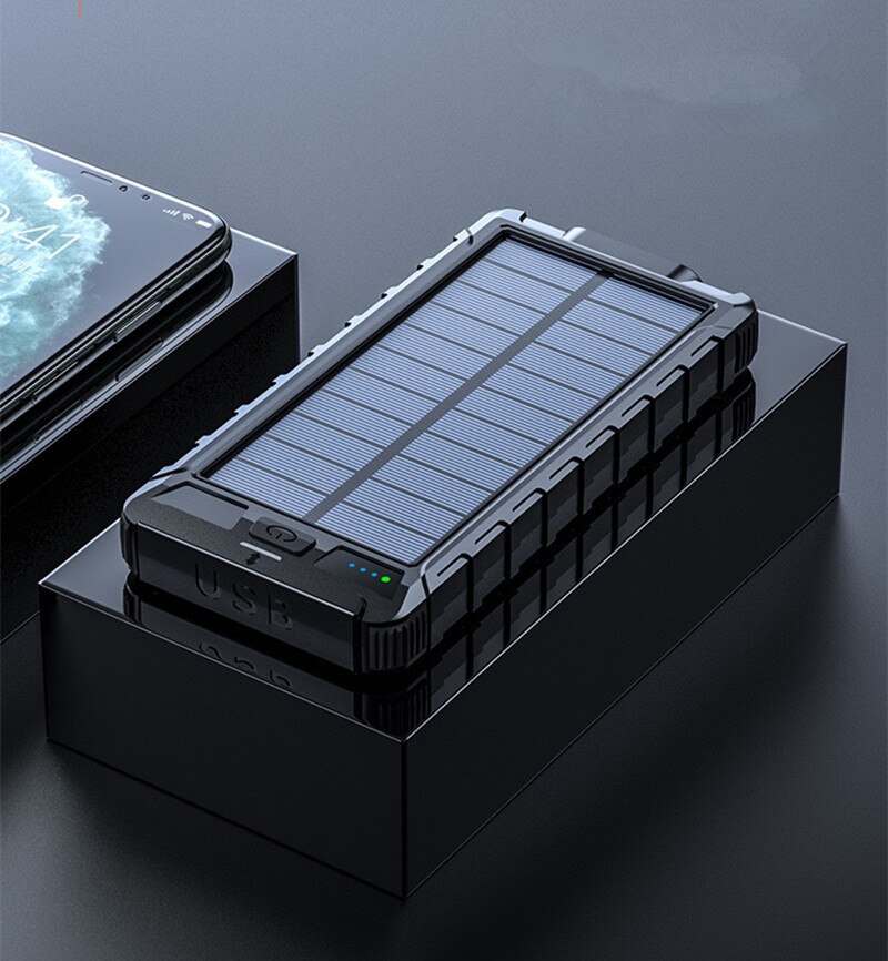 Solar- Energie Bank 80000mAh Tragbare Ladung Energie Bank Externe Batterie Ladegerät Energie Bank Für iPhone 12 Profi Xiaomi Huawei