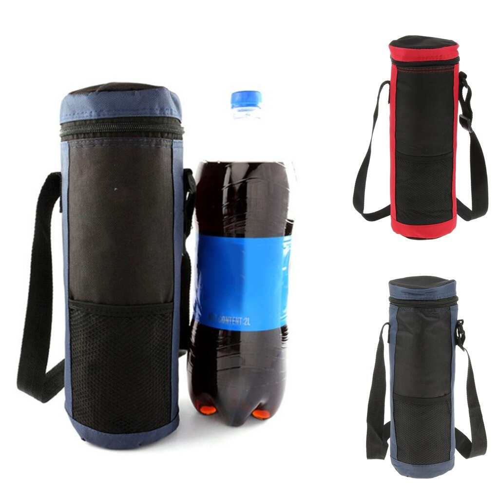 Mounchain waterzak Water Bottle Pouch Met Rits Band Lange Handvat 2L Geïsoleerde Koeltas Outdoor Reizen Camping Wandelen