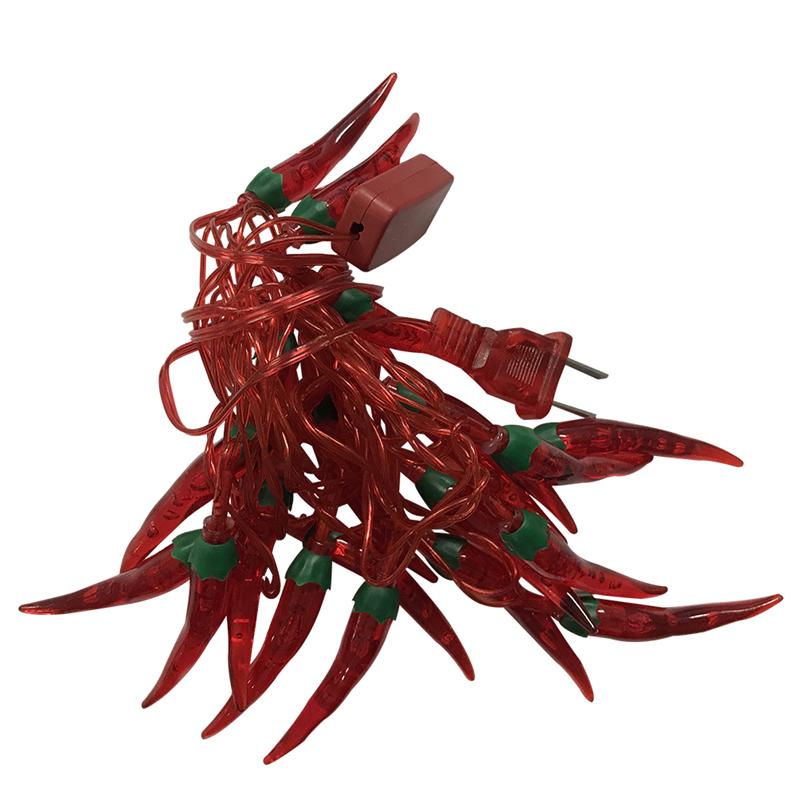 3m 20 led chili string lys udendørs belysning julefestival string lampe