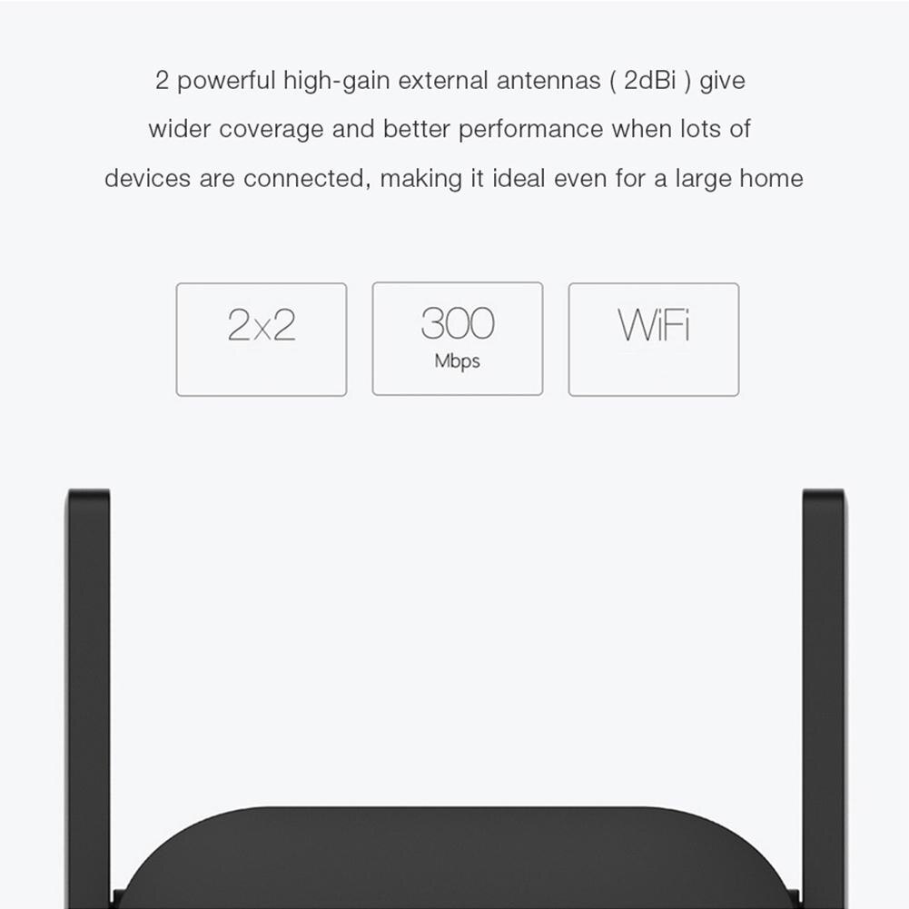 Xiaomi Pro 300M Smart Home amplificatore WiFi 2.4G ripetitore WIFI Extender booster di segnale Router universale Wireless