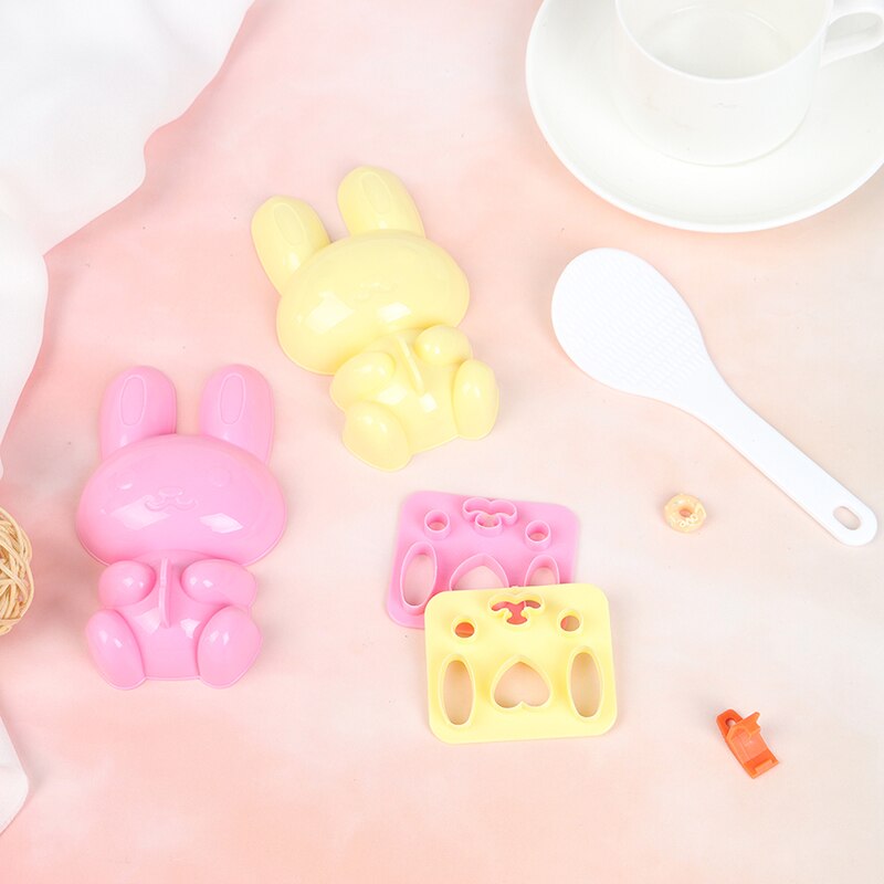 3PCS DIY Cute Smile Sandwich Tool Sushi Nori Rice Mold Decor Cutter Bento Maker