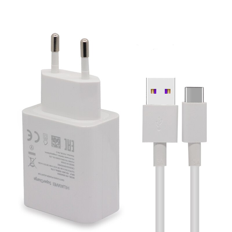 Huawei Supercharge Fast Charger 10V 4A 40W Adapter 5A Type C Data Cable for Mate 20 pro RS Honor 10 Magic 2/P20 pro