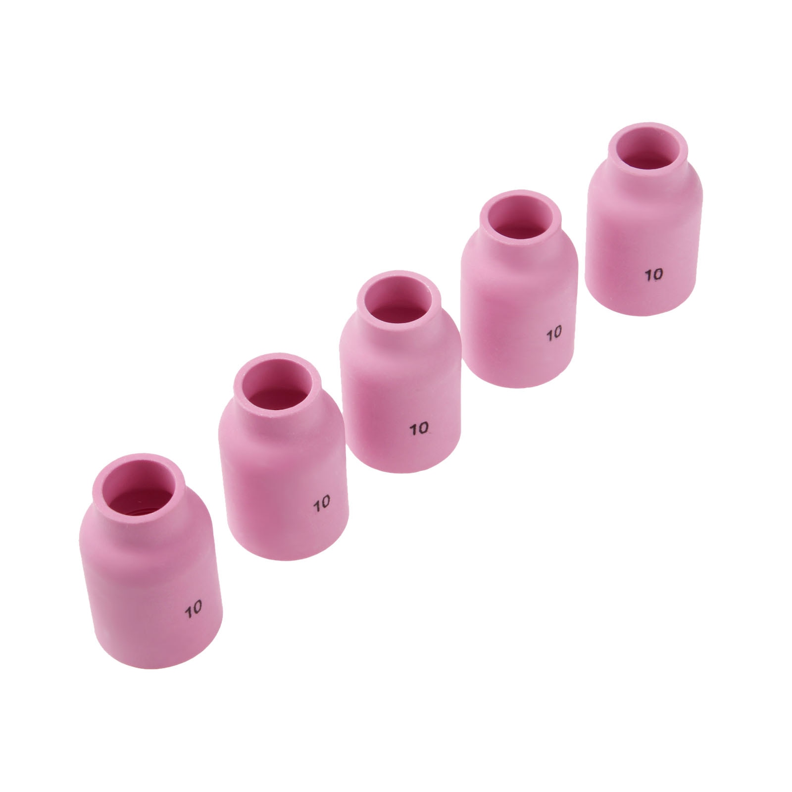 DRELD-buse à gaz en alumine de soudage, 5 pièces, 53N88 10 #, adaptée à la torche de soudage TIG PTA DB SR WP 9/17/18/20/26 séries 5-pk