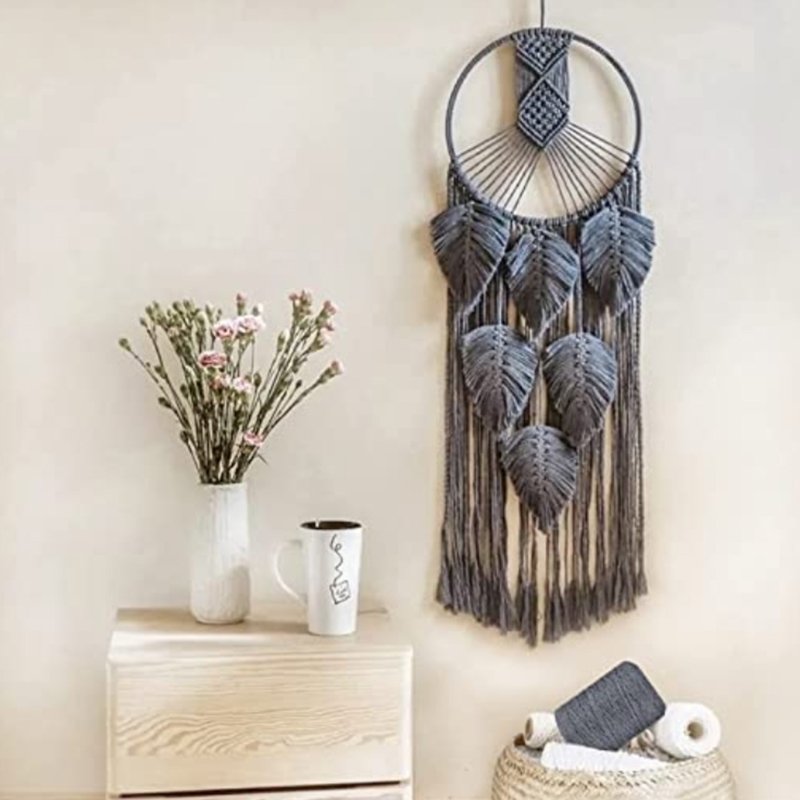 3mm 109Yard Macrame Cord DIY Natural Cotton Rope Yarn String for Making Macrame Wall Hanging Plant Hanger Dream Catcher