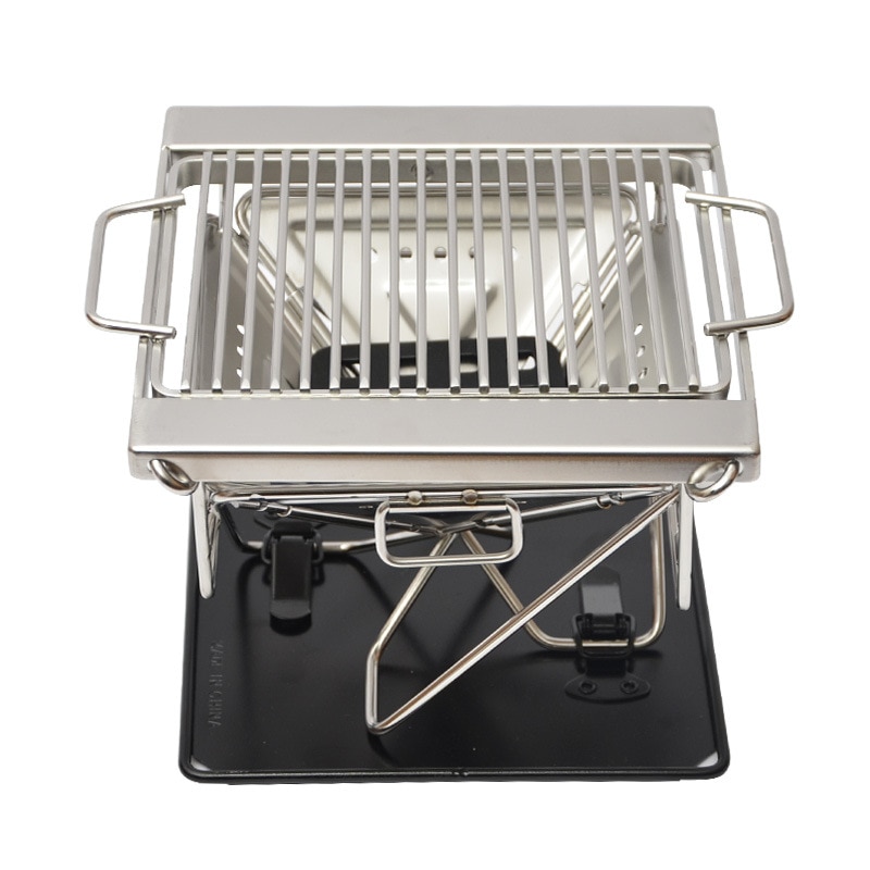 Stainless Steel Folding BBQ Grills Portable Barbecue Stove For Camping Outdoor Travel Cooker Charcoal Grill BBQ Tools Machine