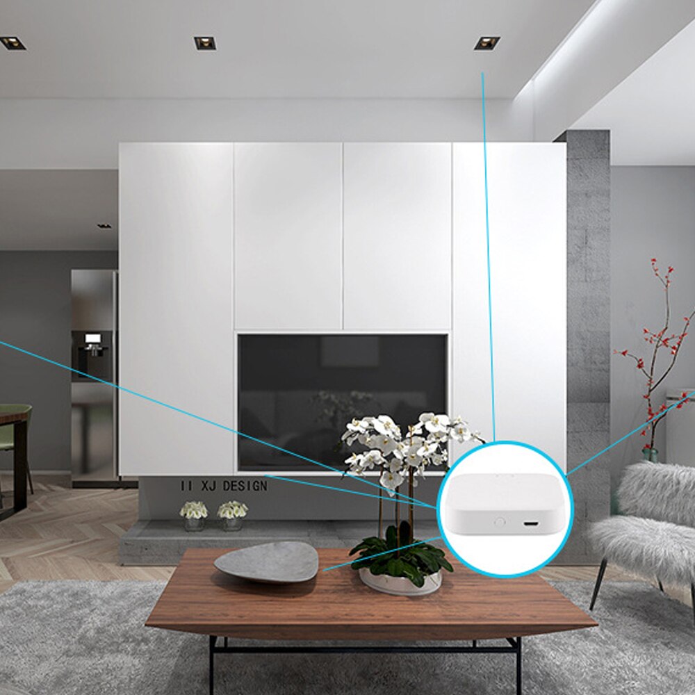 ZigBee Tuya smart home gateway tuya wireless WiFi multi-function device central control host can be used with Alexa Google Home
