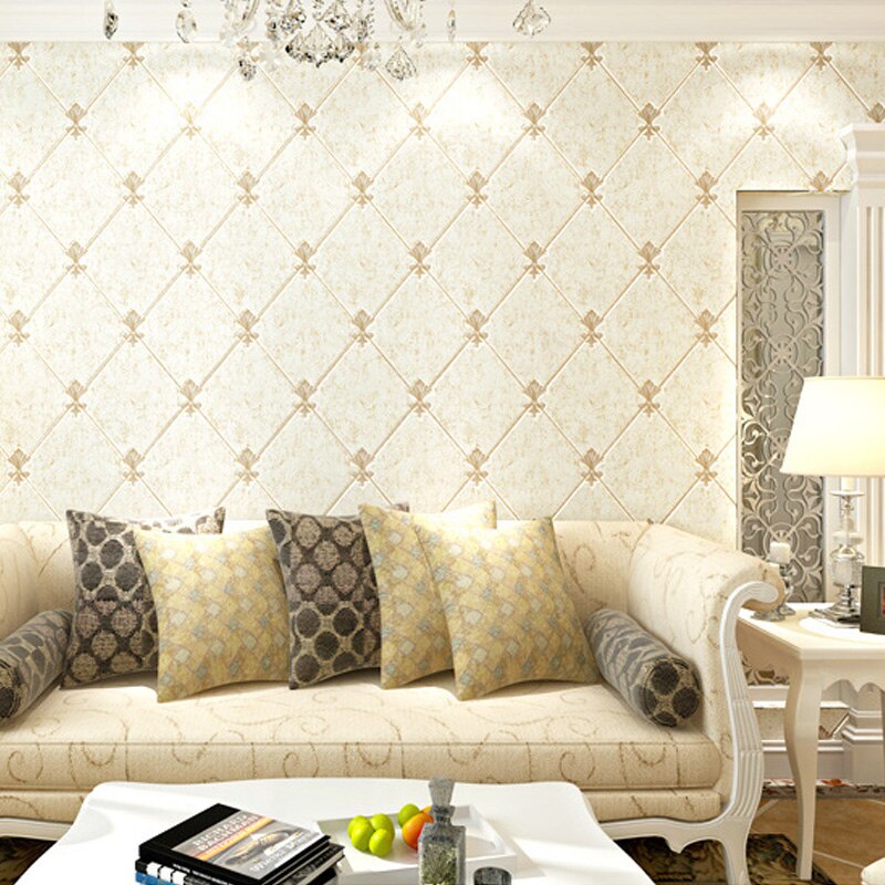 Papel tapiz 3D de imitación de mármol para pared, tapiz grueso de de imitación de cuero, entramado de diamantes para dormitorio, U169