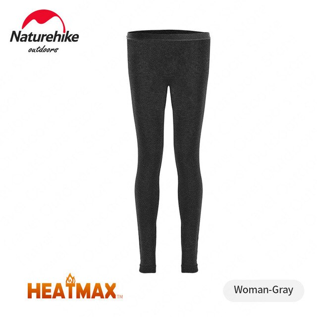 Naturehike Acryl Vezels Viscose Spandex Nylon Sneldrogende Wicking Thermisch Ondergoed Suits Voor Skiën Wandelen: S / Women Pants Gray