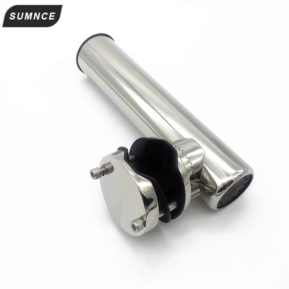 Soporte de barra de pesca para barco soporte de acero inoxidable para barco, estante de soporte para riel de 32-53mm, piezas de barcos para asiento de barco