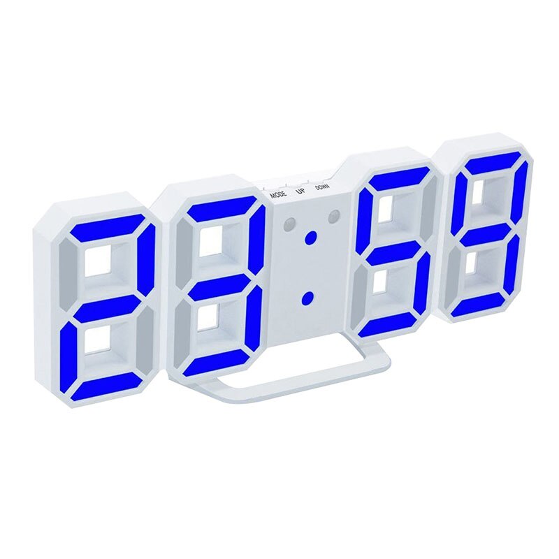Reloj de mesa LED Digital moderno relojes coloridos 24 o 12 horas alarma de visualización despertador para sala de estar decorNew Qgnv