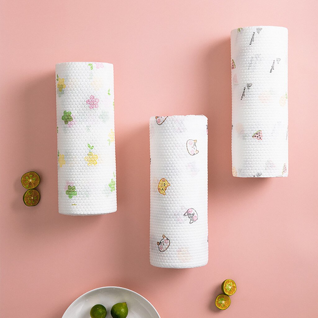 Premium Material Disposable Cleaning Cloth Kitchen Paper Dishcloth Cleaning Tools Suitable for Kitchen Window Furniture