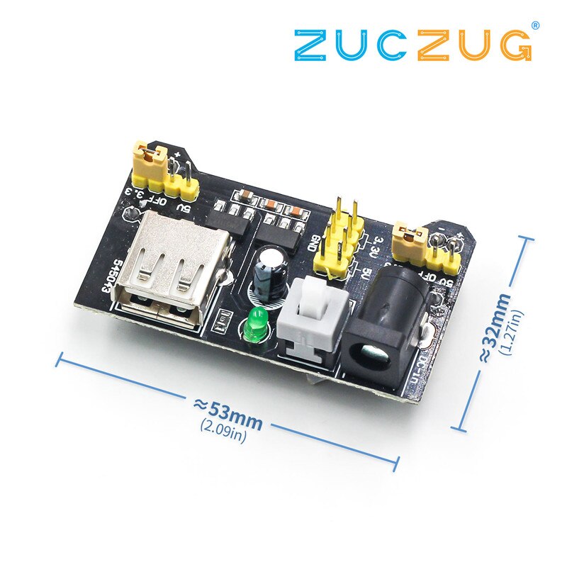 Buy MB102 830 Points Solderless Prototype PCB Breadboard High Quality Online In Egypt &ndash; | Micro Ohm Electronics