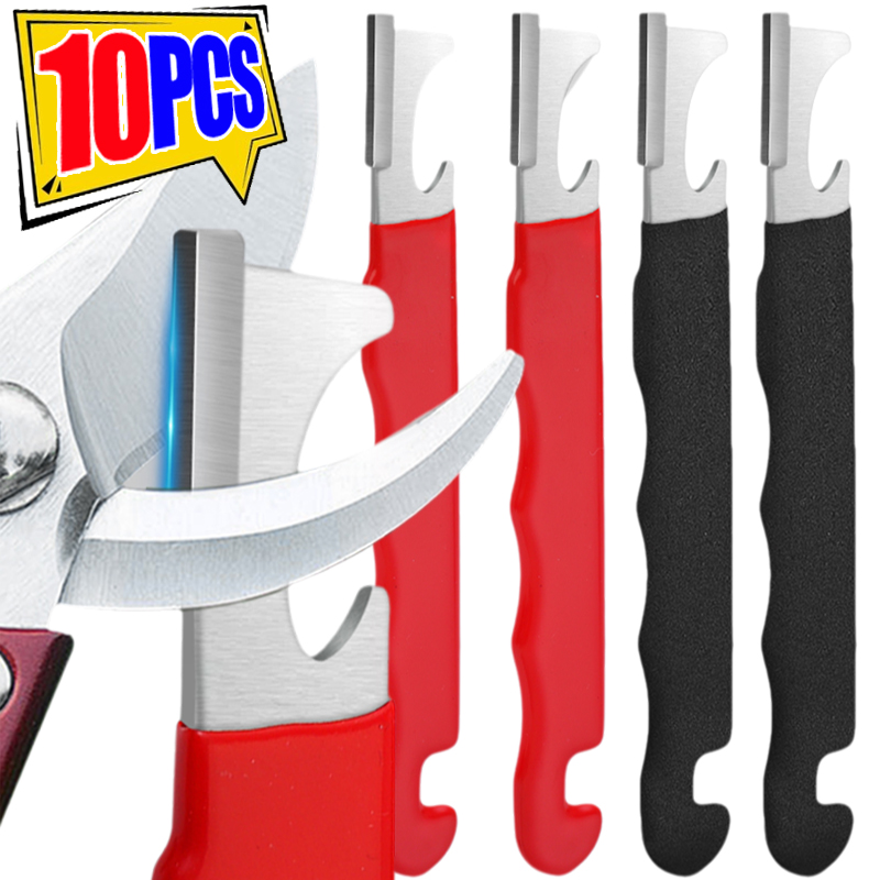 10/1PCS Messer Spitzer Legierung Stahl Schere Manuelle Schnelle Schleifen Spitzer Outdoor Tragbare Garten Schaber Haushalts Werkzeug