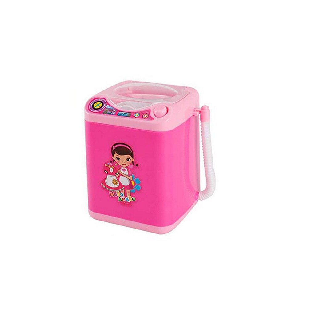 Girl Toy Makeup Brush Cleaner Device Washing Machine Mini Toy And Puff Automatic Cleaning Tool Kits: HT2