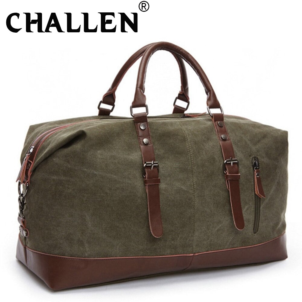 Mannen Mode Crossbody Tas Jongen Casual Canvas Multifunctionele Messenger Bag Reizen Schoudertas Voor Mannen Reistas B44-80: Army Green