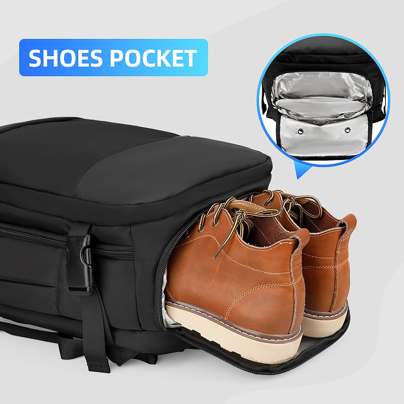 Mark Ryden Men Backpack 15.6 Laptop Bag Shoes Pocket Backpack Travel Bags For Teenagers School Bagpack