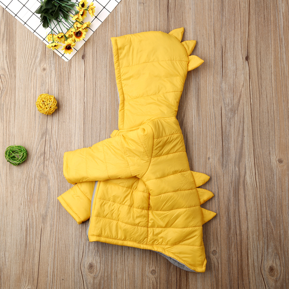 Peuter Baby Meisje Jongen Hoodies Uitloper Jas 3D Dinosaurus Winter Warme Jassen Kids Meisjes Rits Jas Warm Hooded Lange Mouwen jas