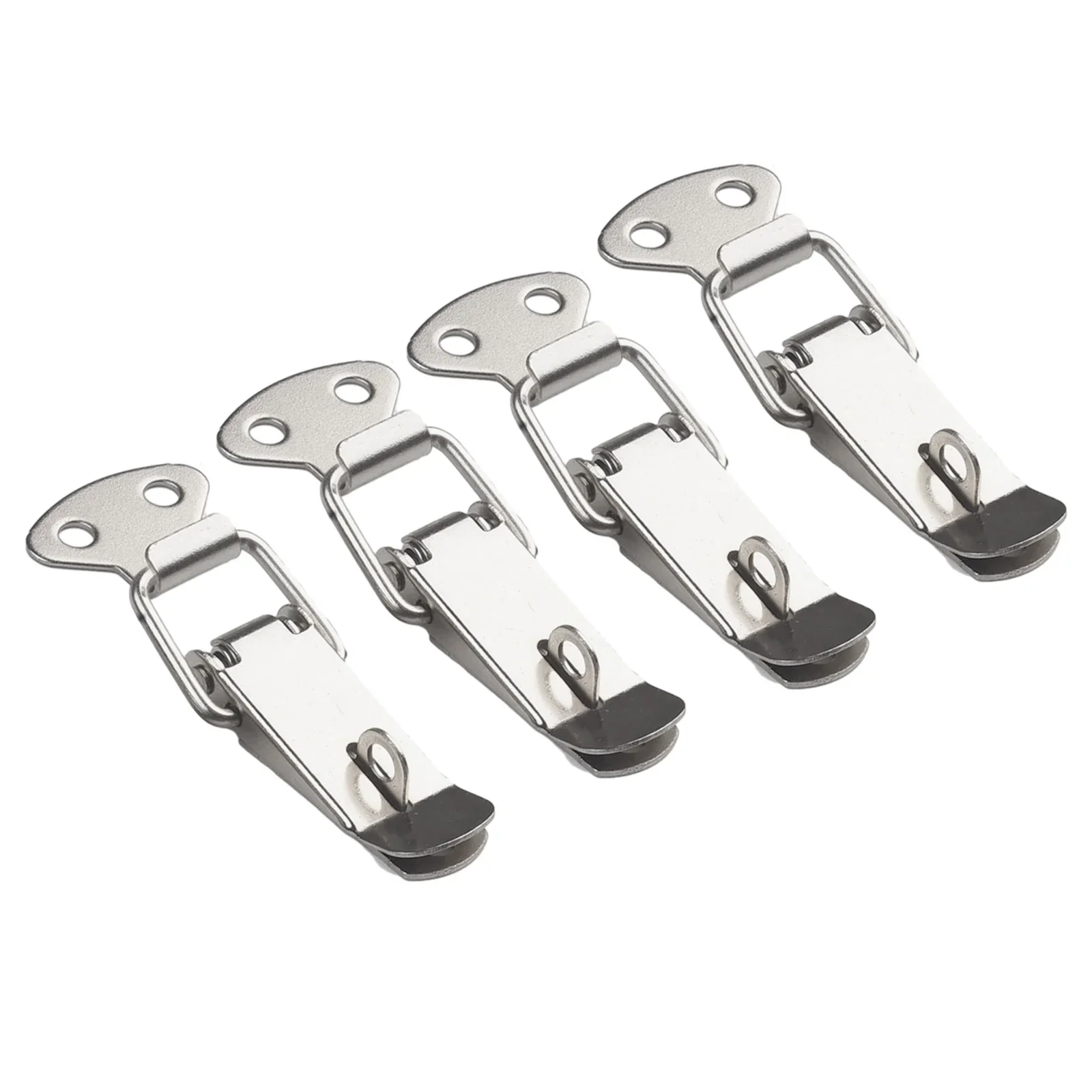 Latches Spring Loaded Clamp Clip Box Latch Catch Toggle Wooden Box Hasps Clamp Stainless Steel Loaded Draw Toggle Clamp Hasps: Silver