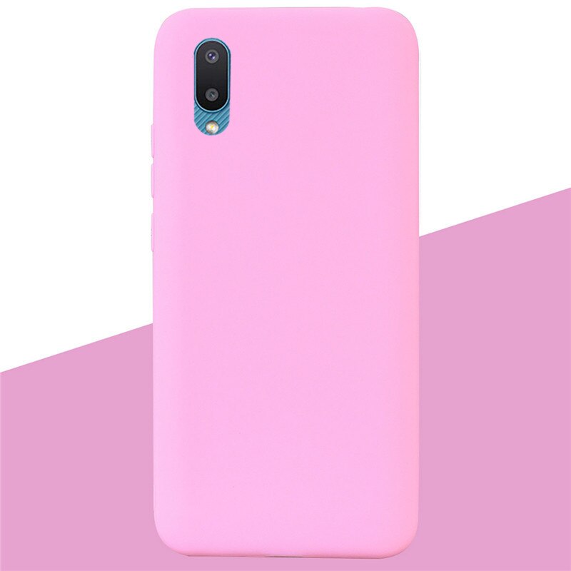 Funda trasera de silicona suave para Samsung Galaxy A02 Galaxy A02 Galaxy A02 A 02 A022F, carcasa de teléfono,: 4 Dark Pink