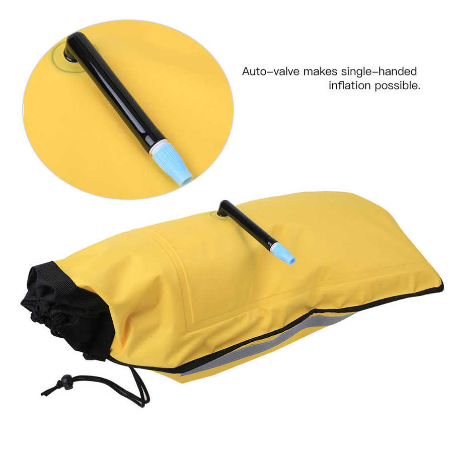 Water Sports Paddle Float Bag Kayak Safety Floating Bag With Quick Release Buckle Inflatable Paddle Float Sea Kayak Rescue