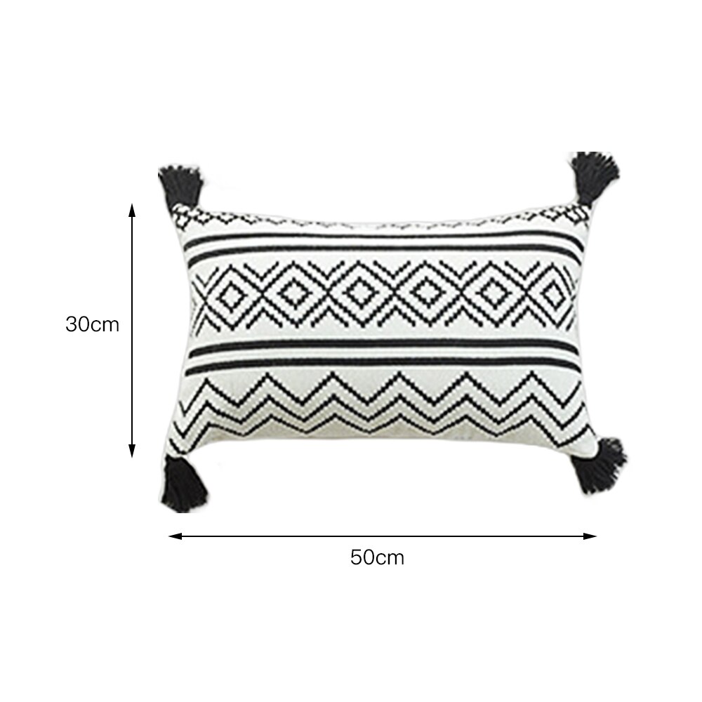 Kreative Boho Quasten Werfen Kissen fallen Geometrie Gedruckt Kissen fallen Dekorative Kissen für Sofa Büro Dekor