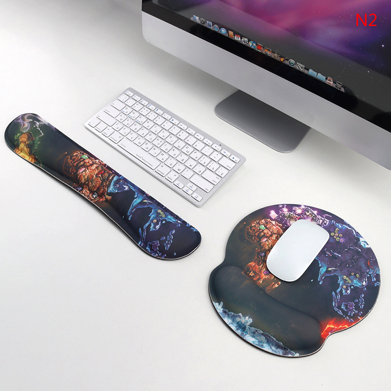 1Pc Keyboard Wrist Rest Pad Mouse Keyboard Wrist Rest Support Pad Set Ergonomic Wrist Cushion Support With Memory Foam: N2