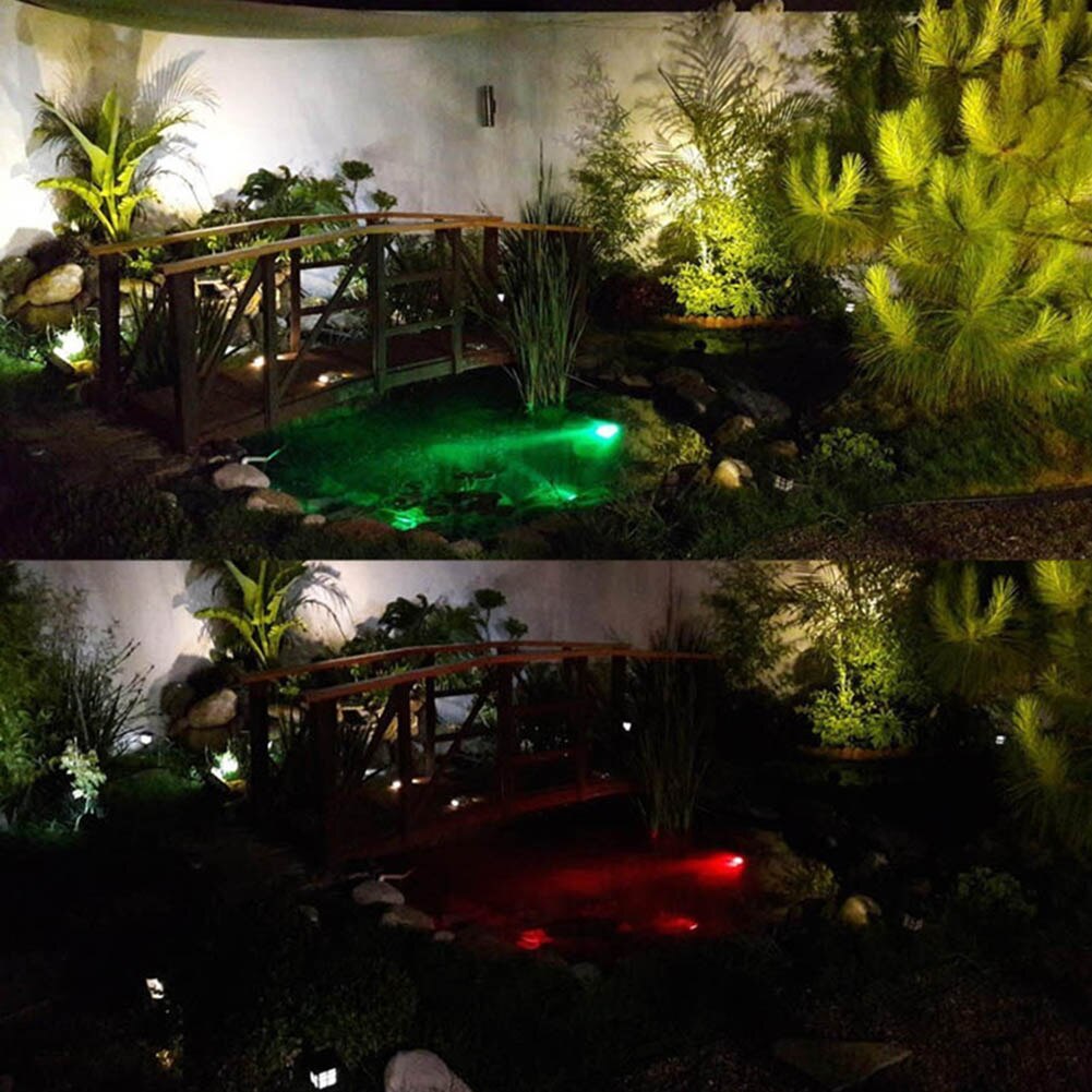 10W RGB LED luz subacuática IP68 impermeable estanque lámpara de acuario con controlador TSH Shop