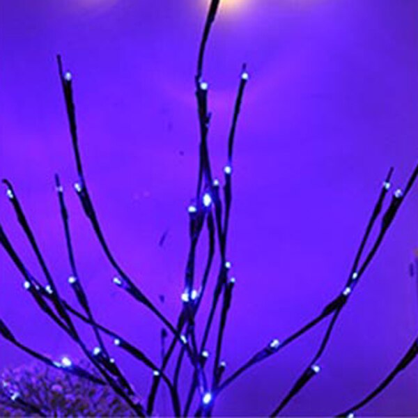 5v willow branch led light 20 glödlampor körsbärsträd diy upplysta grenar batteridriven fest heminredning nattlampa: Blå