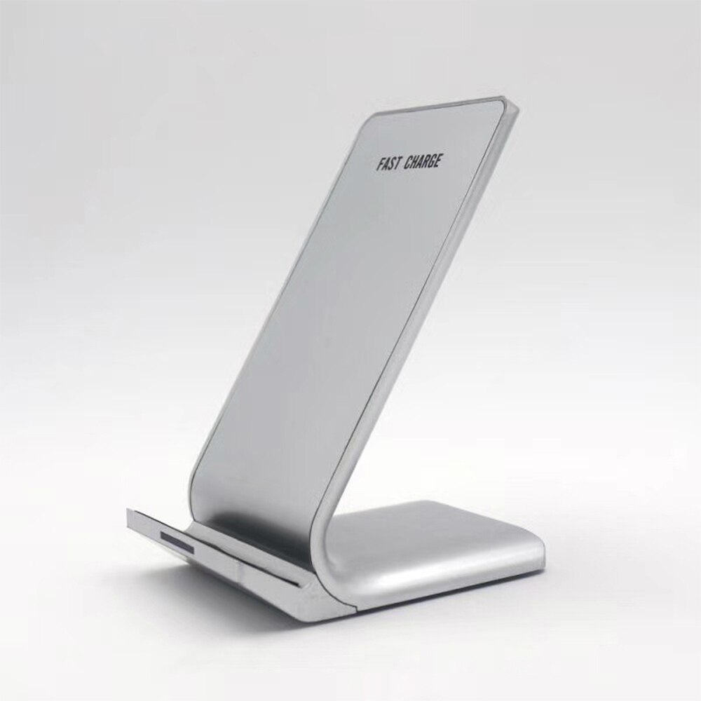Qi trådløs opladerstander kompatibel til samsung  s9 s8 plus note 9 8 iphone  x 8 xs max xr mobiltelefon usb hurtig trådløs oplader: Hvid