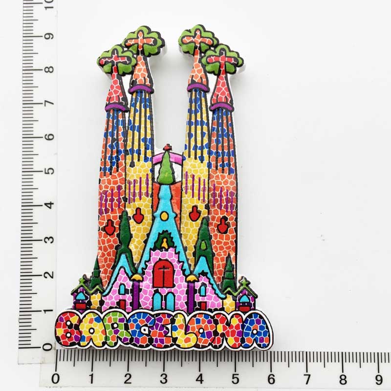 España Madrid Imanes Nevera Creativos Souvenir Turístico Barcelona Toledo Pegatinas Magnéticas Nevera Colección: Chocolate