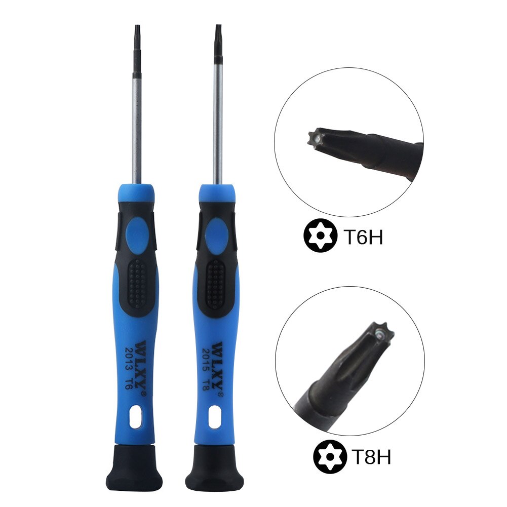 Tournevis magnétique T6 T8 T6H T8H Torx de sécurité avec trou pour manette Xbox One Xbox 360 Kit d&#39;outils d&#39;ouverture de réparation