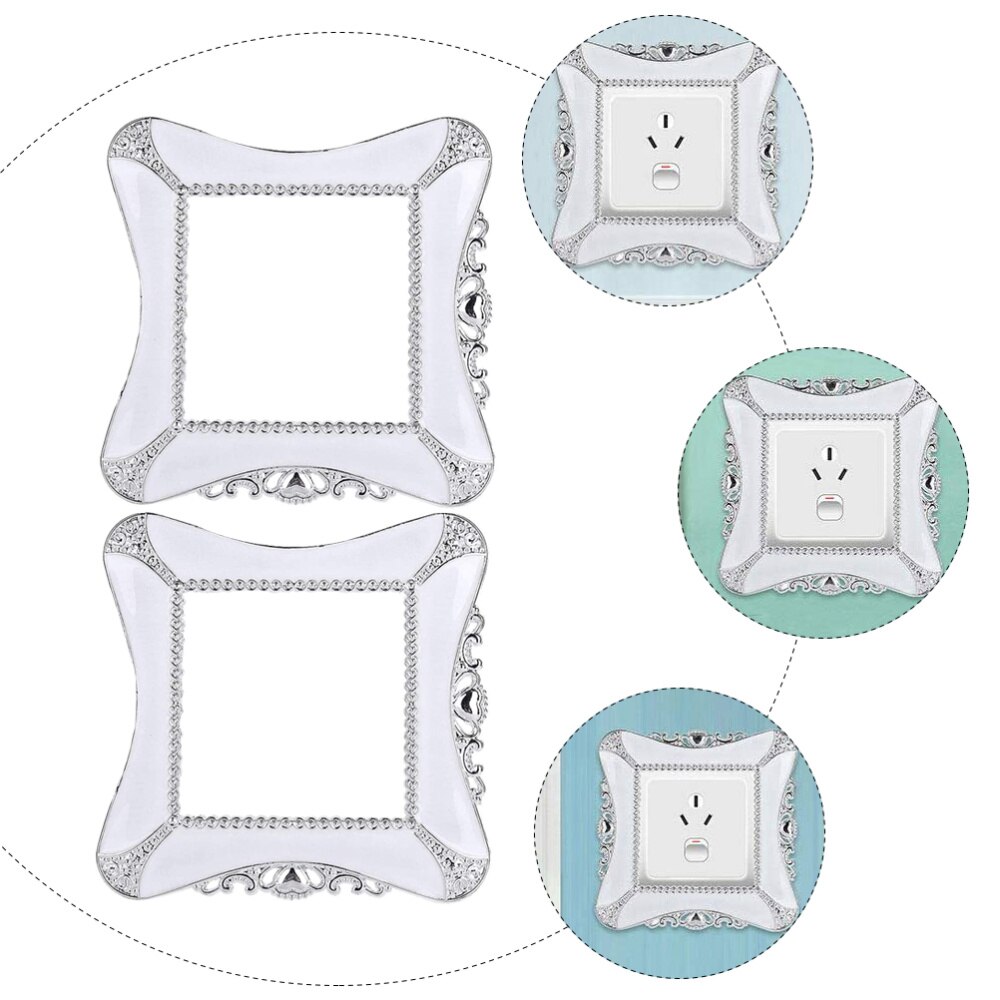 3Pcs Resin Switch Protective Covers Simple Switch Decal Socket Switch Cover
