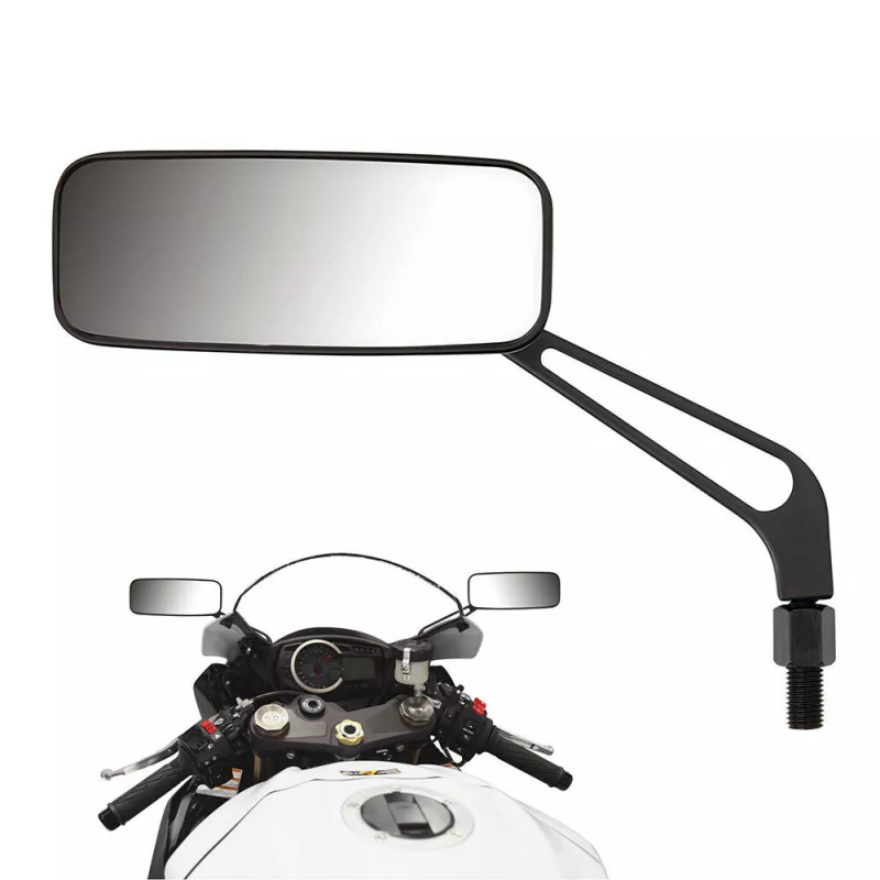 Espejo retrovisor antideslumbrante para motocicleta, espejo lateral ajustable con roscas de 8mm/10mm para Harley, Honda, Kawasaki, Yamaha, Suzuki