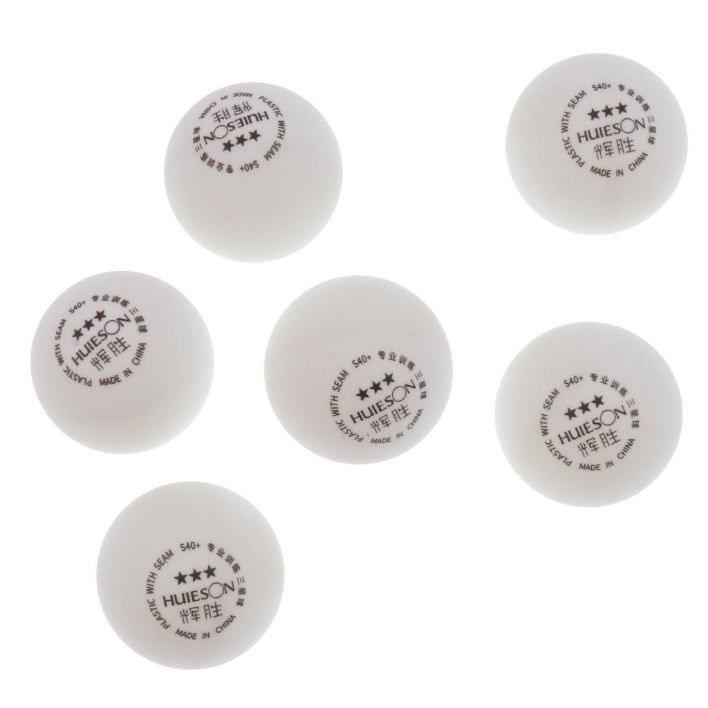 Wit Professionele Tafeltennis Ballen 3-Ster Abs Plastic 6 Stuks 40 + Mm Ping-Pong Ballen Voor tafeltennis Training Wedstrijd
