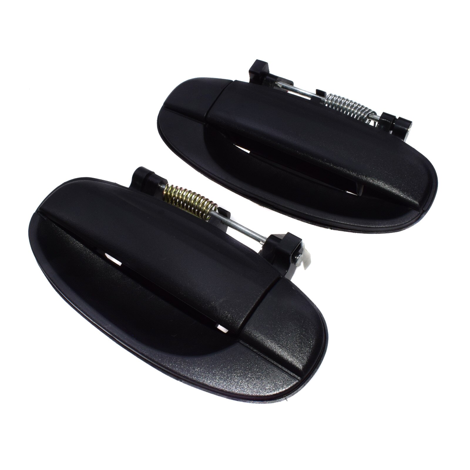 WOLFIGO trasero izquierdo delantero derecho negro manija de puerta exterior 96541631, 96541632, 96583052, 96583053 para Chevy CHEVROLET Aveo 5