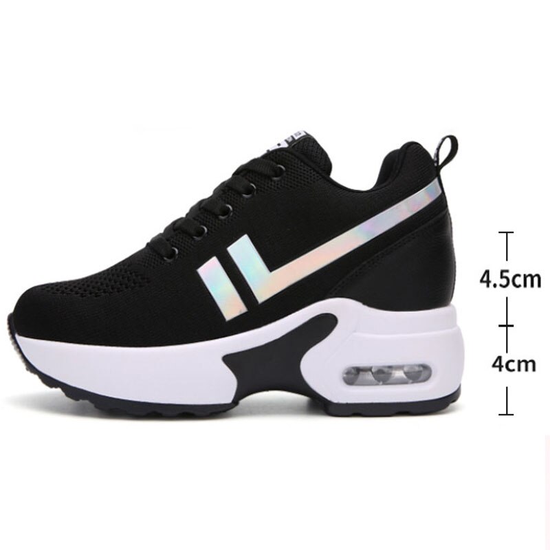 Salg sneakers kvinder sko kvinde blonder åndbare dame sko behagelig afslappet tennis kvinde platform wedge sko
