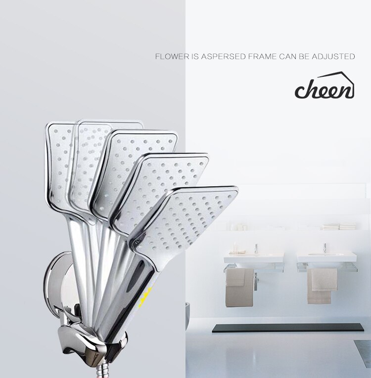 Verstelbare Badkamer Douchekop Houder Zuignap Wandmontage Douchekop Houder Beugel Vervanging Triceratops Taco Holder