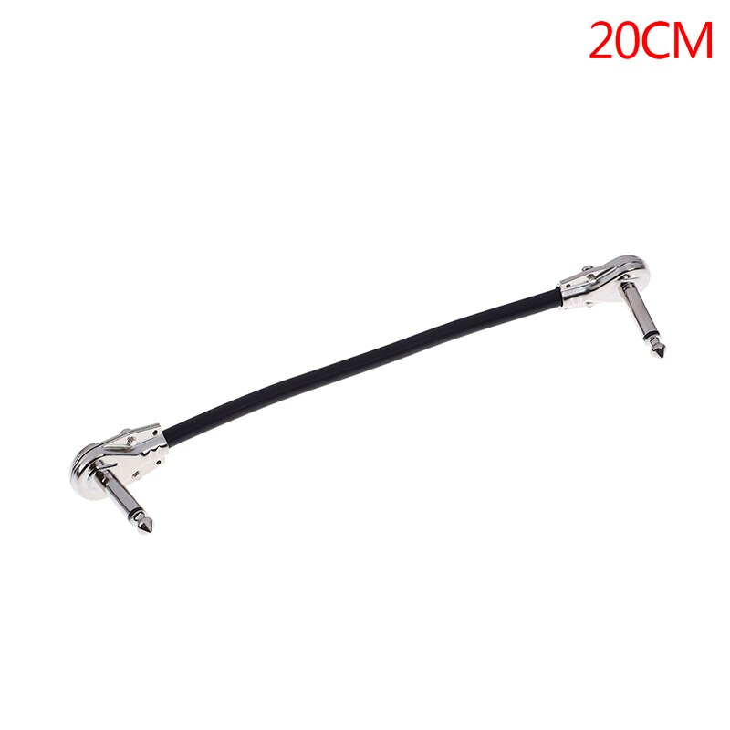 1PC 15/20/30cm Guitar Cables Guitar Effect Patch Cable Instrument Wire Right Angle Pedal: 20CM