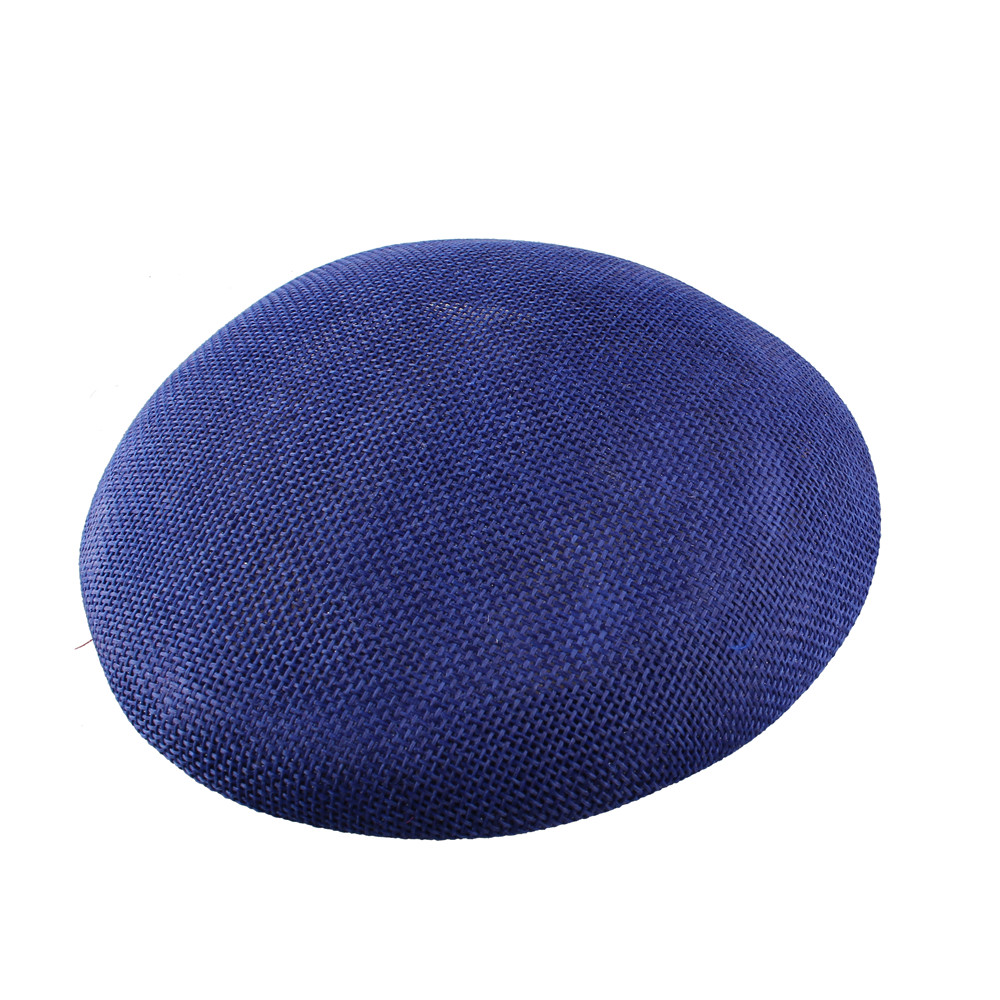 Fascinateurs Ronds Sinamay de 15cm pour Femme, Chapeau de ixde Mariage, Accessoire de Coiffure à Monter Soi-Même: XXS / Bleu