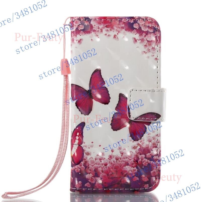 Flip Wallet Case for Huawei Honor 6C DIG L21HN Cover Butterfly Tower Case for Honor C6 DIG-L21 PU Leather Protective Phone Cover: 6