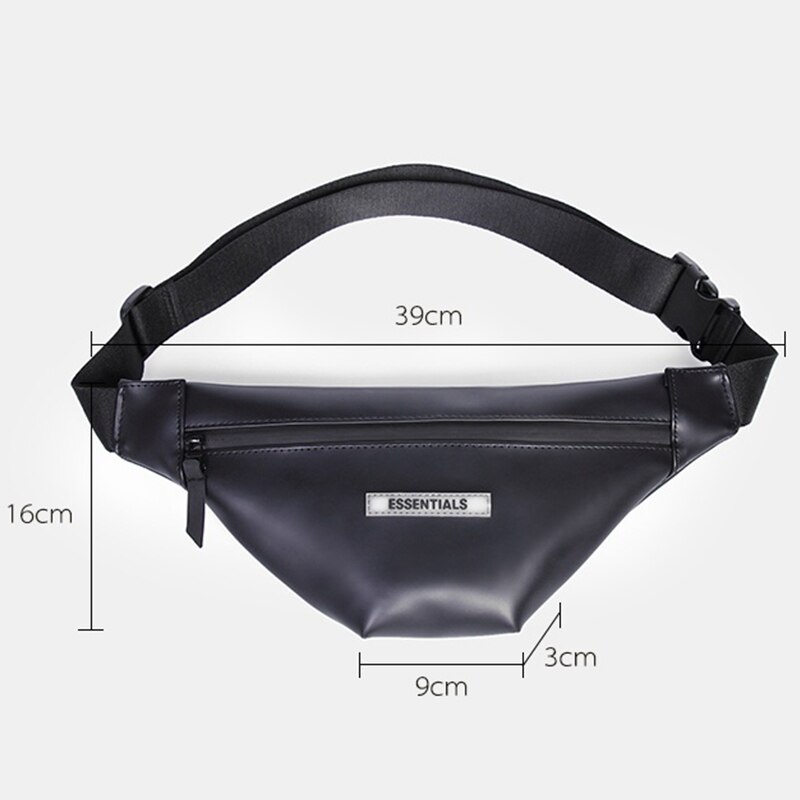 Klassische fanny Pack schlank Weichem leder Wasserdicht Taille Tasche lässig Einfache Gürtel Tasche unisex Pack für Ich bin Freien trainieren Reisen