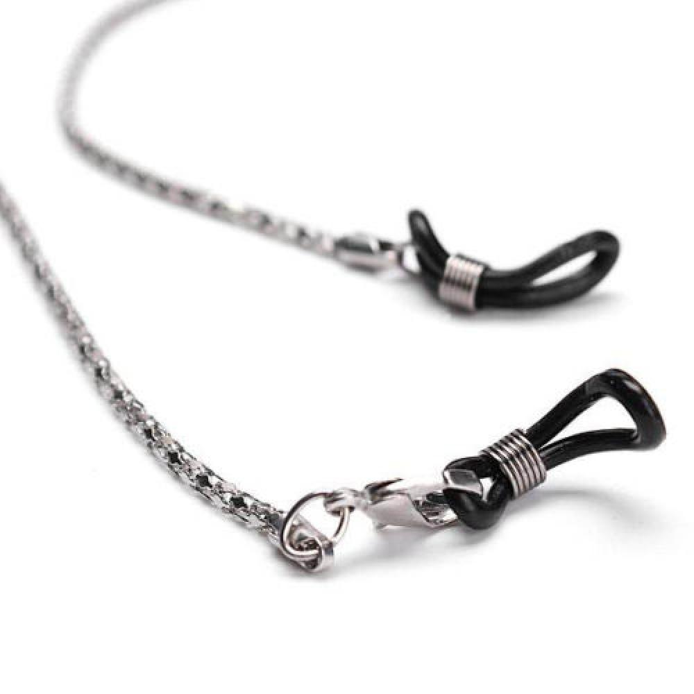 Stil solglasögon halsband halsband metall glasögon glasögon kedje sladd läsglasögon rem