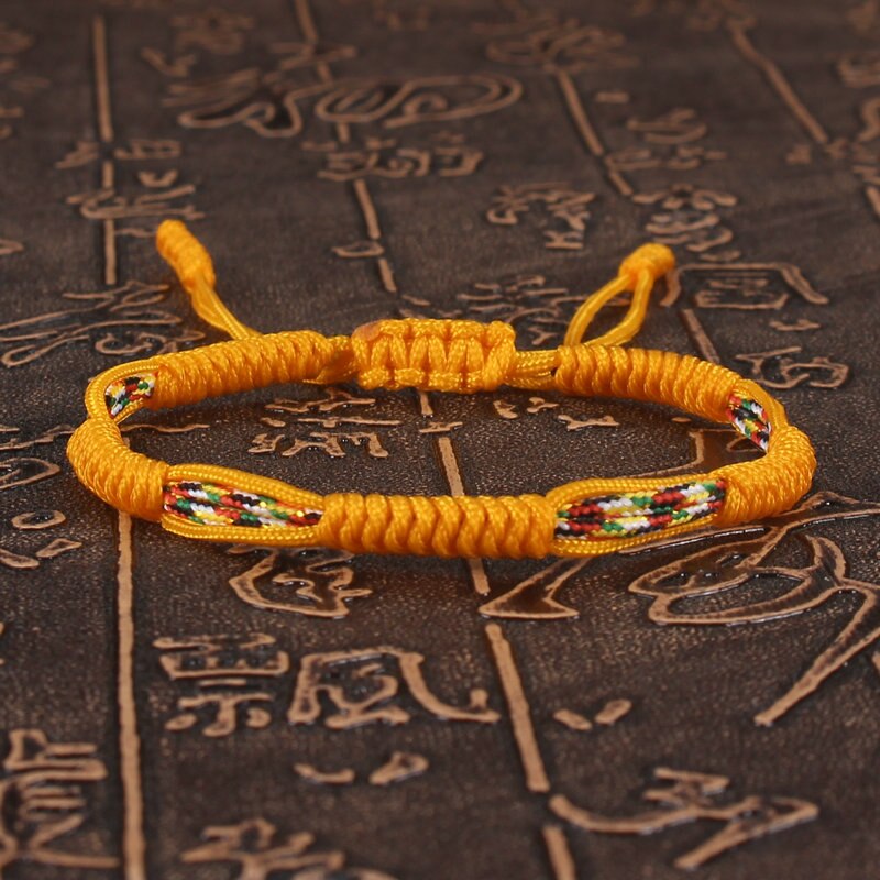 handgefertigt Geflochtene Schnur Armbinde Paar Glück Nationalen Stil Konzentrischen Knoten Charme Armbänder für Frauen Männer Freundschaft Schmuck: Stil 21