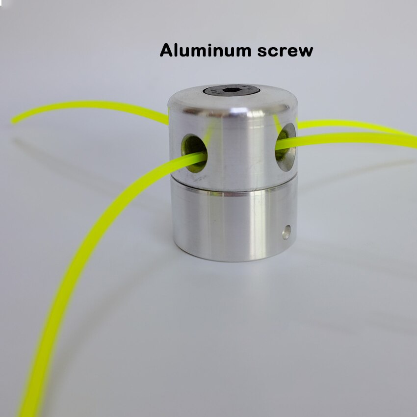 Aluminum Grass Trimmer Head Brush Cutter Head Lawn Mower Accessories Cutting Line Head For Strimmer Replacement: Aluminum screw