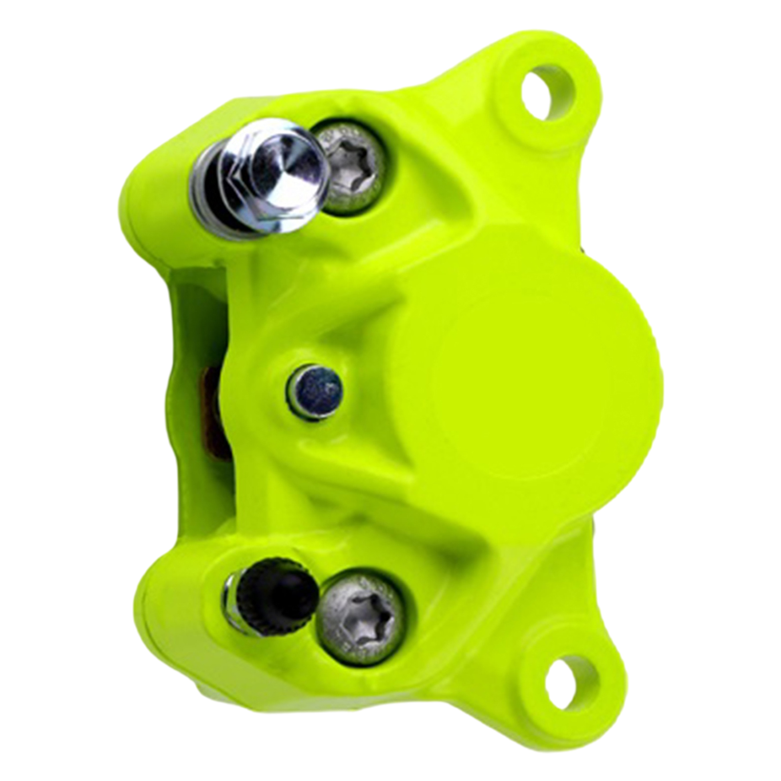 Universal 2-Piston Motorbike Rear Brake Caliper Assembly Replacement Parts: Fluorescent green
